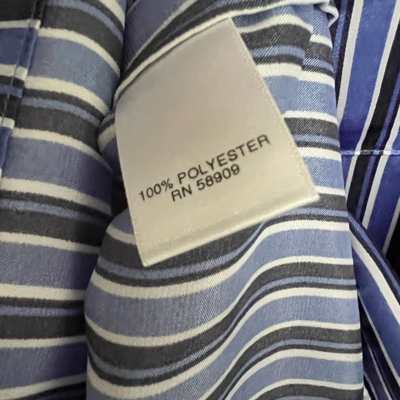 Roundtree & Yorke Stripe Blue and White Mens Pjs - Size Medium - Picture 12 of 13